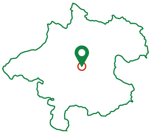 Oberoestereich Karte mit Stecknadel